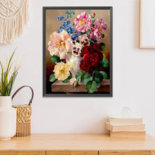 Load image into Gallery viewer, Charming Flowers 11CT Stamped Cross Stitch Kit 52x61cm(canvas)
