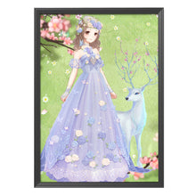 Load image into Gallery viewer, Girl 11CT Stamped Cross Stitch Kit 51x62cm(canvas)
