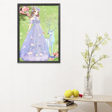 Load image into Gallery viewer, Girl 11CT Stamped Cross Stitch Kit 51x62cm(canvas)
