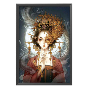 Oriental Beauty 11CT Stamped Cross Stitch Kit 76x55cm(canvas)