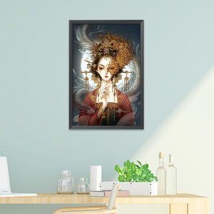 Oriental Beauty 11CT Stamped Cross Stitch Kit 76x55cm(canvas)