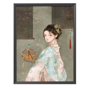 Oriental Beauty 11CT Stamped Cross Stitch Kit 50x70cm(canvas)