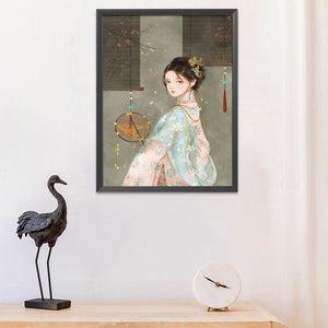 Oriental Beauty 11CT Stamped Cross Stitch Kit 50x70cm(canvas)