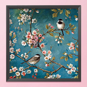 Bird Branch 11CT Stamped Cross Stitch Kit 45x45cm(canvas)