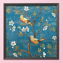 Load image into Gallery viewer, Bird Branch 11CT Stamped Cross Stitch Kit 45x45cm(canvas)
