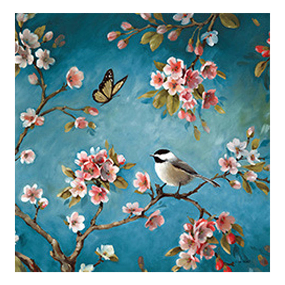 Bird Branch 11CT Stamped Cross Stitch Kit 45x45cm(canvas)