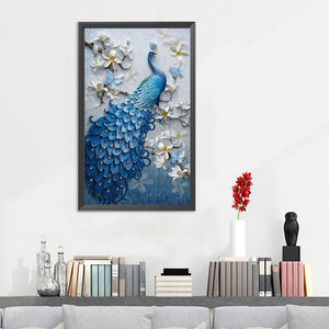 Fantasy Peafowl 11CT Stamped Cross Stitch Kit 48x75cm(canvas)