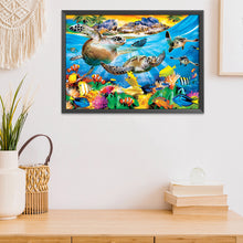 Load image into Gallery viewer, Sea Turtle 11CT Stamped Cross Stitch Kit 76x56cm(canvas)
