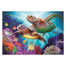 Load image into Gallery viewer, Sea Turtle 11CT Stamped Cross Stitch Kit 76x56cm(canvas)
