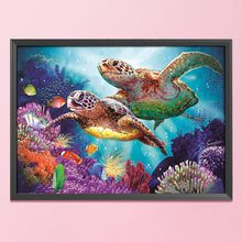 Load image into Gallery viewer, Sea Turtle 11CT Stamped Cross Stitch Kit 76x56cm(canvas)
