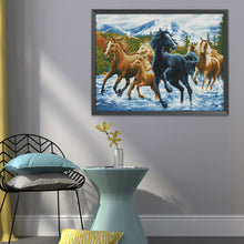 Load image into Gallery viewer, Horse 11CT Stamped Cross Stitch Kit 50x40cm(canvas)
