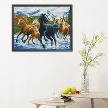 Load image into Gallery viewer, Horse 11CT Stamped Cross Stitch Kit 50x40cm(canvas)
