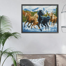 Load image into Gallery viewer, Horse 11CT Stamped Cross Stitch Kit 50x40cm(canvas)
