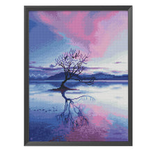 Load image into Gallery viewer, Reflection Tree 11CT Stamped Cross Stitch Kit 50x40cm(canvas)
