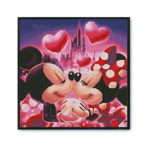 Mickey Mouse 11CT Stamped Cross Stitch Kit 40x40cm(canvas)