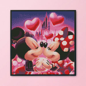 Mickey Mouse 11CT Stamped Cross Stitch Kit 40x40cm(canvas)