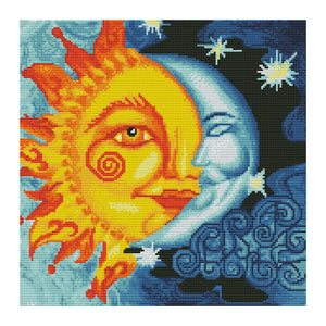 Cartoon 11CT Stamped Cross Stitch Kit 40x40cm(canvas)