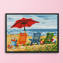 Load image into Gallery viewer, Seaside 11CT Stamped Cross Stitch Kit 40x30cm(canvas)
