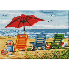 Load image into Gallery viewer, Seaside 11CT Stamped Cross Stitch Kit 40x30cm(canvas)
