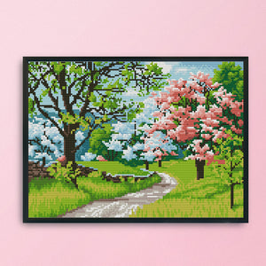 Path 11CT Stamped Cross Stitch Kit 40x30cm(canvas)