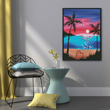 Load image into Gallery viewer, Seascape Sun 11CT Stamped Cross Stitch Kit 40x30cm(canvas)
