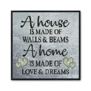 Literature 11CT Stamped Cross Stitch Kit 40x40cm(canvas)