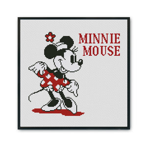 Mickey Mouse 11CT Stamped Cross Stitch Kit 35x35cm(canvas)