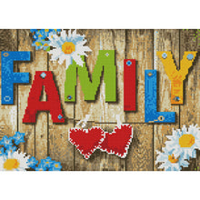 Load image into Gallery viewer, Family 11CT Stamped Cross Stitch Kit 30x40cm(canvas)
