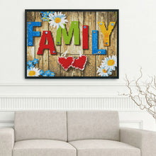 Load image into Gallery viewer, Family 11CT Stamped Cross Stitch Kit 30x40cm(canvas)
