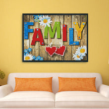 Load image into Gallery viewer, Family 11CT Stamped Cross Stitch Kit 30x40cm(canvas)
