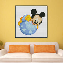 Load image into Gallery viewer, Mickey Mouse 11CT Stamped Cross Stitch Kit 30x30cm(canvas)
