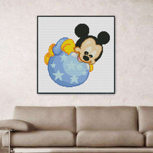 Load image into Gallery viewer, Mickey Mouse 11CT Stamped Cross Stitch Kit 30x30cm(canvas)
