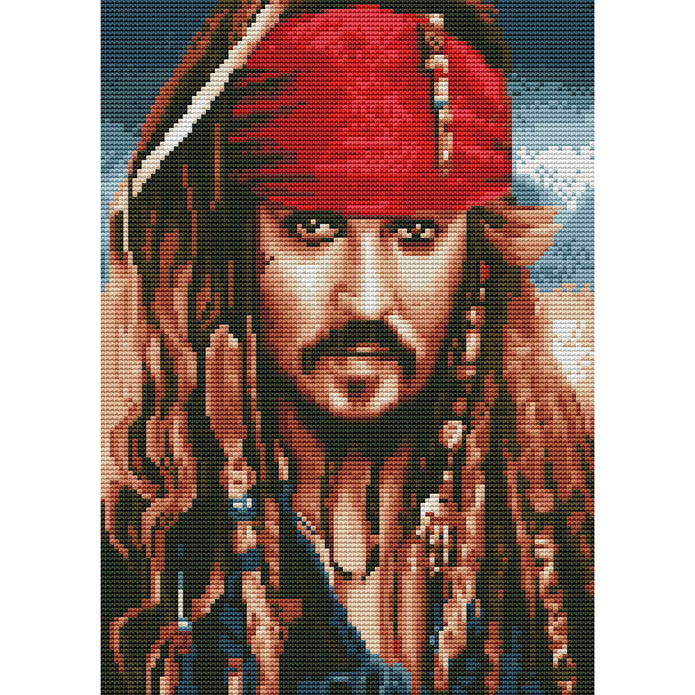 Aspirant Pirate 11CT Stamped Cross Stitch Kit 30x40cm(canvas)