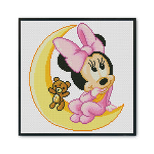 Load image into Gallery viewer, Mickey Mouse 11CT Stamped Cross Stitch Kit 30x30cm(canvas)
