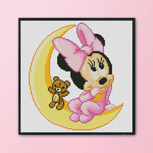 Load image into Gallery viewer, Mickey Mouse 11CT Stamped Cross Stitch Kit 30x30cm(canvas)
