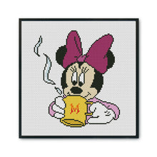 Load image into Gallery viewer, Mickey Mouse 11CT Stamped Cross Stitch Kit 30x30cm(canvas)
