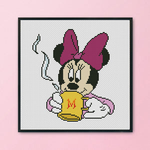 Mickey Mouse 11CT Stamped Cross Stitch Kit 30x30cm(canvas)