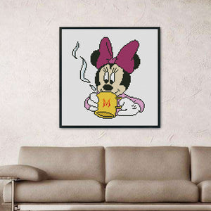 Mickey Mouse 11CT Stamped Cross Stitch Kit 30x30cm(canvas)