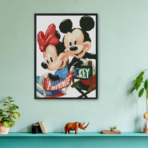 Mickey Mouse 11CT Stamped Cross Stitch Kit 45x35cm(canvas)