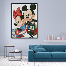 Load image into Gallery viewer, Mickey Mouse 11CT Stamped Cross Stitch Kit 45x35cm(canvas)
