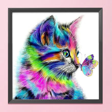 Load image into Gallery viewer, Cat 11CT Stamped Cross Stitch Kit 36x36cm(canvas)
