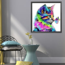 Load image into Gallery viewer, Cat 11CT Stamped Cross Stitch Kit 36x36cm(canvas)
