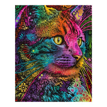 Load image into Gallery viewer, Cat 11CT Stamped Cross Stitch Kit 36x46cm(canvas)
