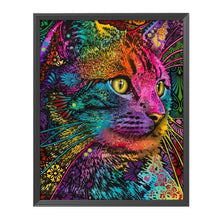 Load image into Gallery viewer, Cat 11CT Stamped Cross Stitch Kit 36x46cm(canvas)
