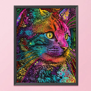 Cat 11CT Stamped Cross Stitch Kit 36x46cm(canvas)