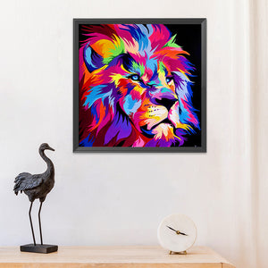 Lion 11CT Stamped Cross Stitch Kit 36x36cm(canvas)