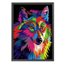 Load image into Gallery viewer, Wolf 11CT Stamped Cross Stitch Kit 36x46cm(canvas)
