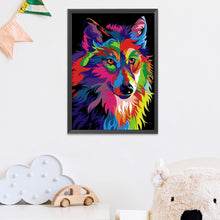 Load image into Gallery viewer, Wolf 11CT Stamped Cross Stitch Kit 36x46cm(canvas)
