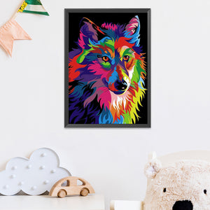 Wolf 11CT Stamped Cross Stitch Kit 36x46cm(canvas)