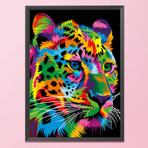 Leopard 11CT Stamped Cross Stitch Kit 36x46cm(canvas)